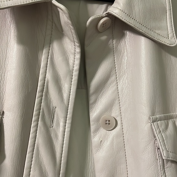 Wilfred Ganna Jacket Vegan Leather Vin Gris Medium EUC - Picture 5 of 7